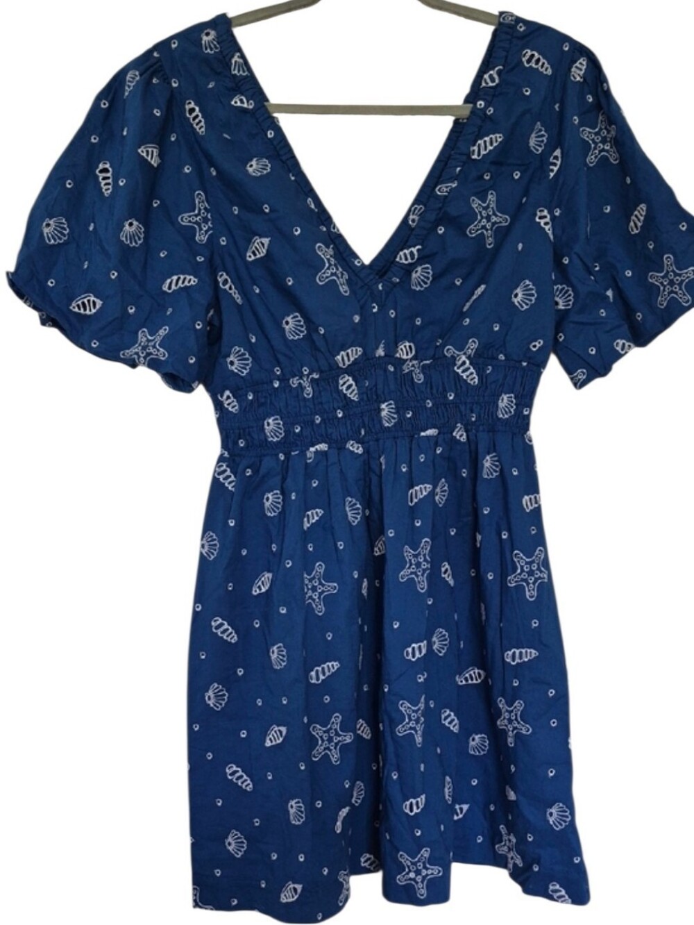 Lilly Pulitzer Size 6 Kilynn Eyelet Dress Barton Blue Shell Collector